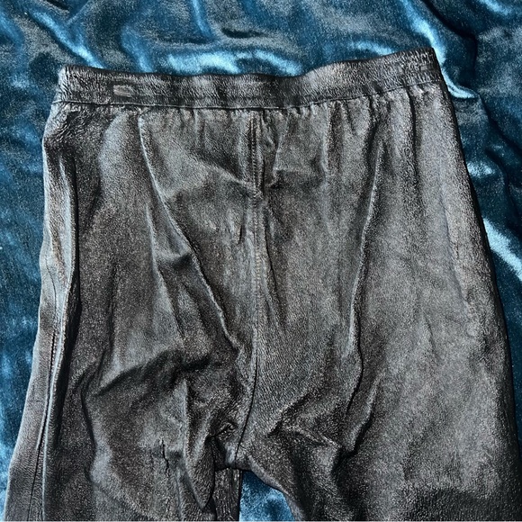 J Brand MACEY HIGH RISE PULL ON LEATHER LEGGINGS - Size M - Picture 7 of 12